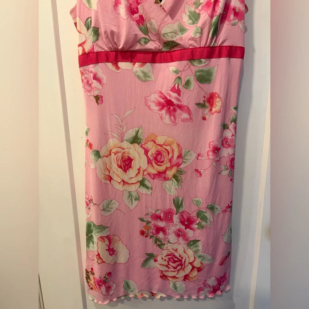 Y2K Floral Pink mini dress - Picture 7 of 15
